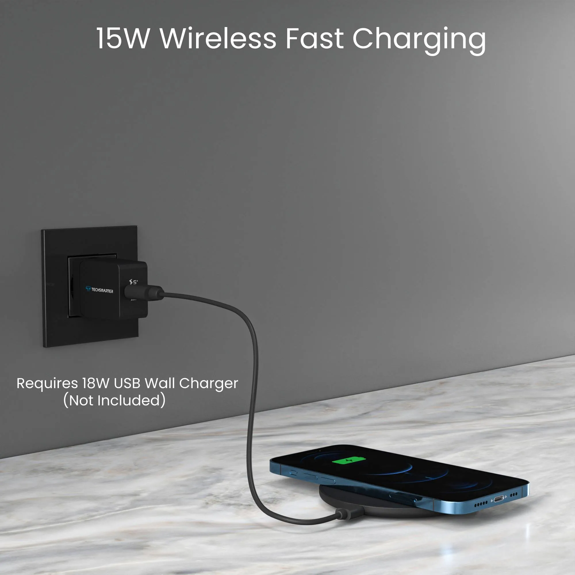 2-Pack TSWireless 15W Wireless Charger Pad