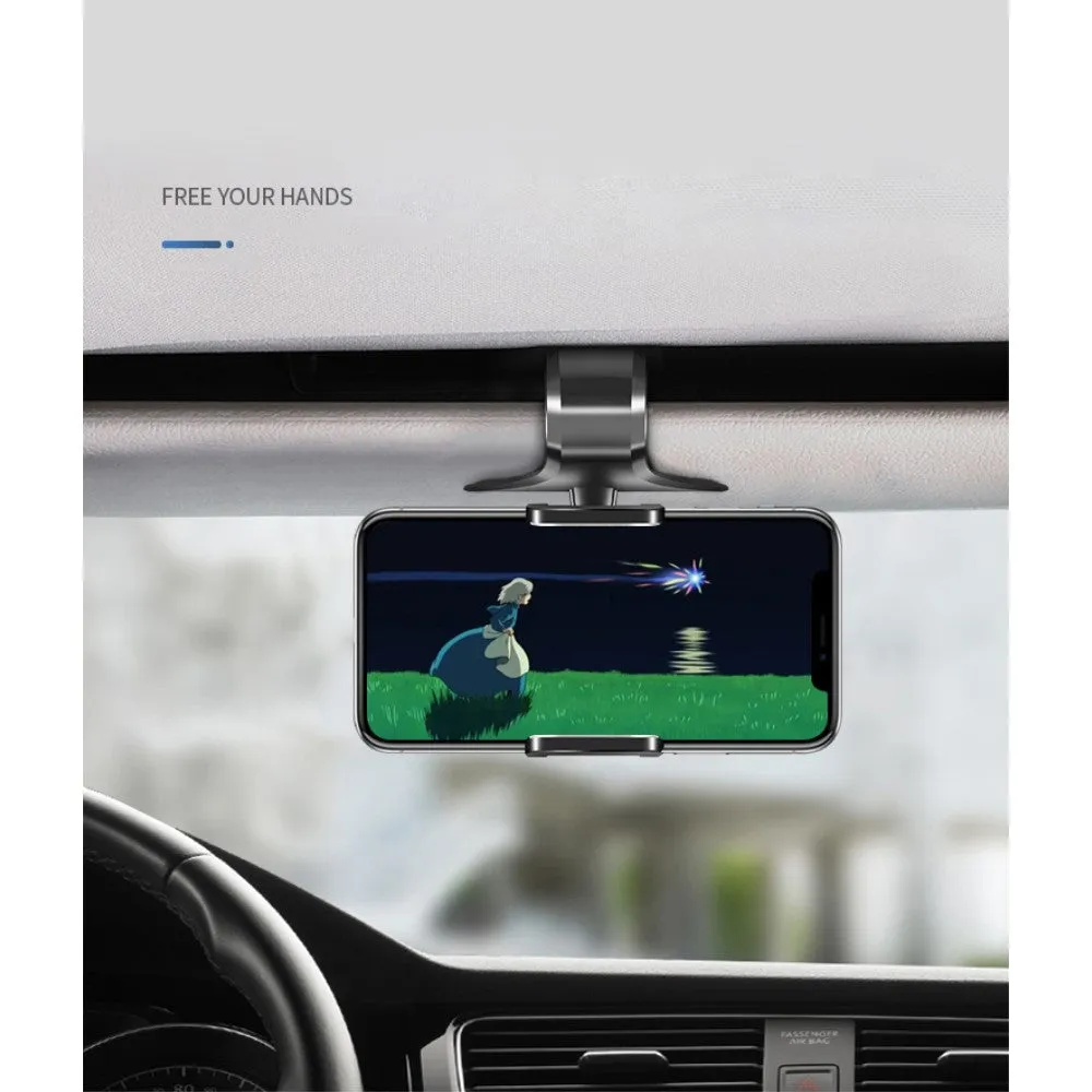3 in 1 Car GPS Smartphone Holder: Dashboard / Visor Clamp   AC Grid Clip for Allview P5 Lite - Black