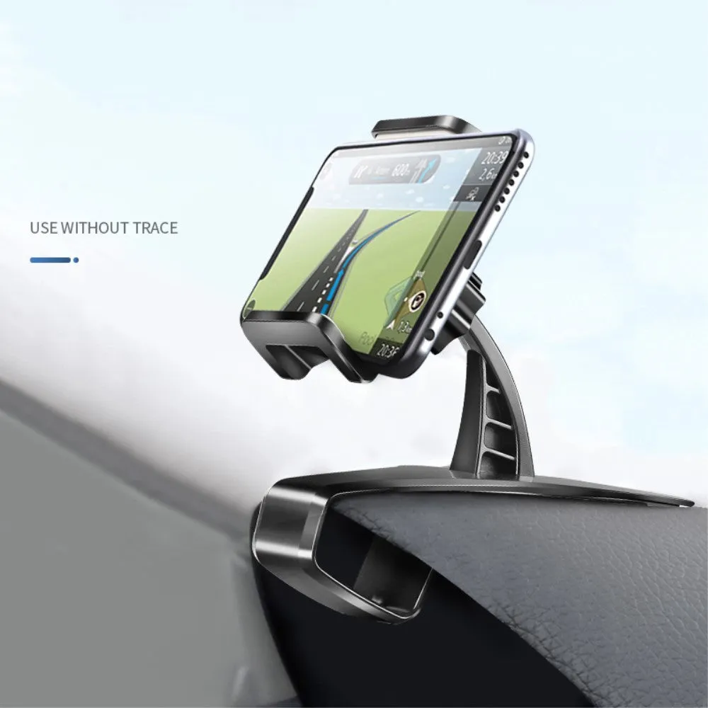 3 in 1 Car GPS Smartphone Holder: Dashboard / Visor Clamp   AC Grid Clip for Allview P5 Lite - Black