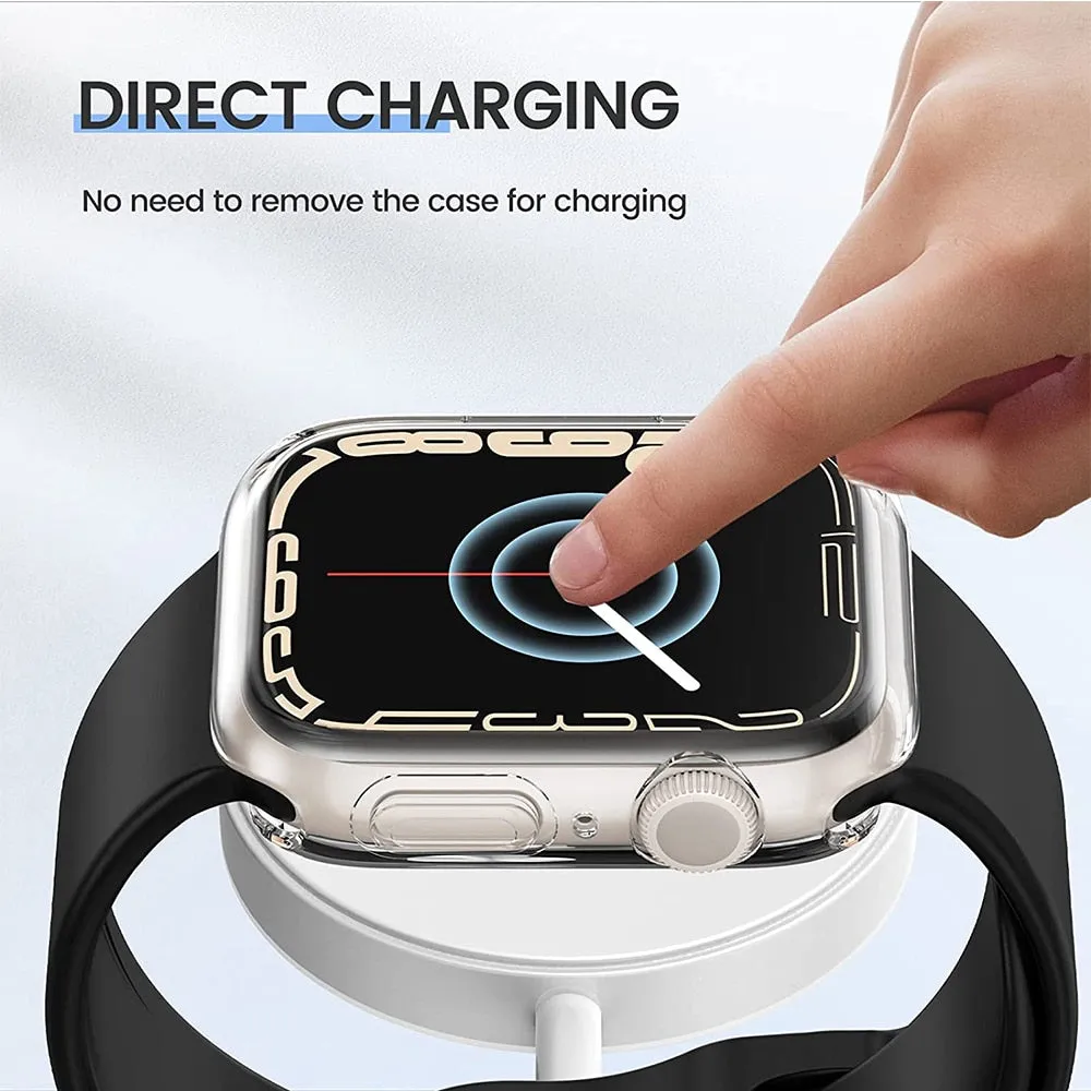 360 Cover for Apple Watch Case Soft Clear TPU Screen