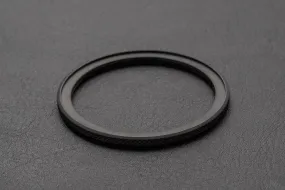 41.5mm Knurled thin profile PVD Black bezel - for DWC divers, Seiko SKX and 5KX/SRPD