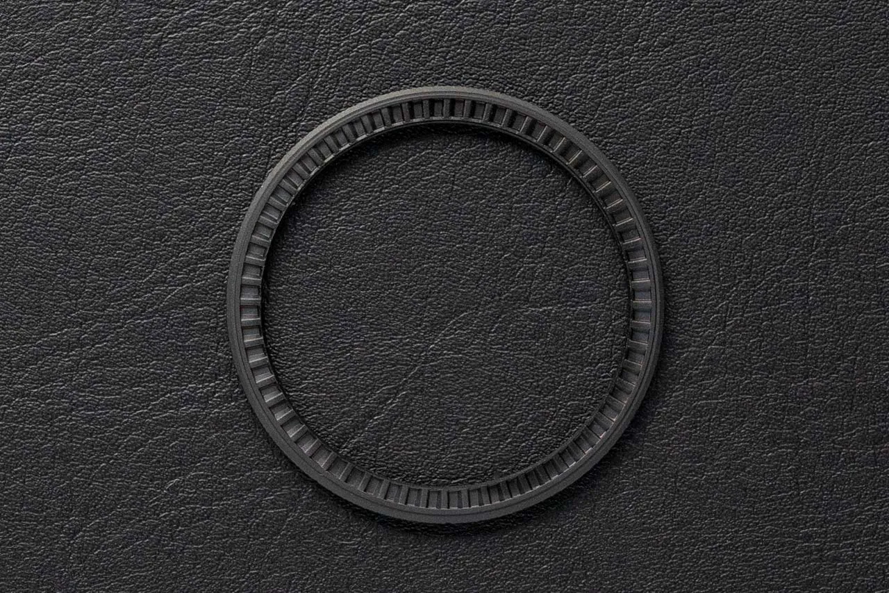 41.5mm Knurled thin profile PVD Black bezel - for DWC divers, Seiko SKX and 5KX/SRPD