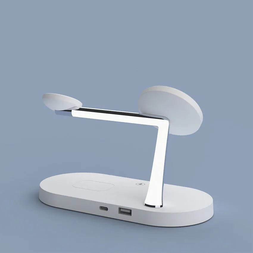 5-In-1 Magnetic Fast Wireless Charger White