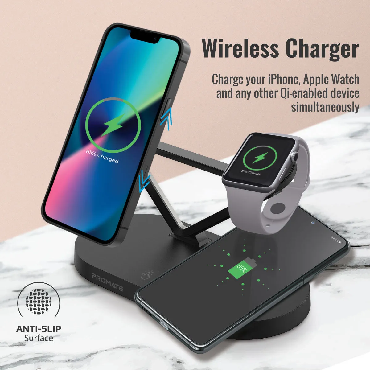 5-in-1 Multi-Device Wireless Charging Station