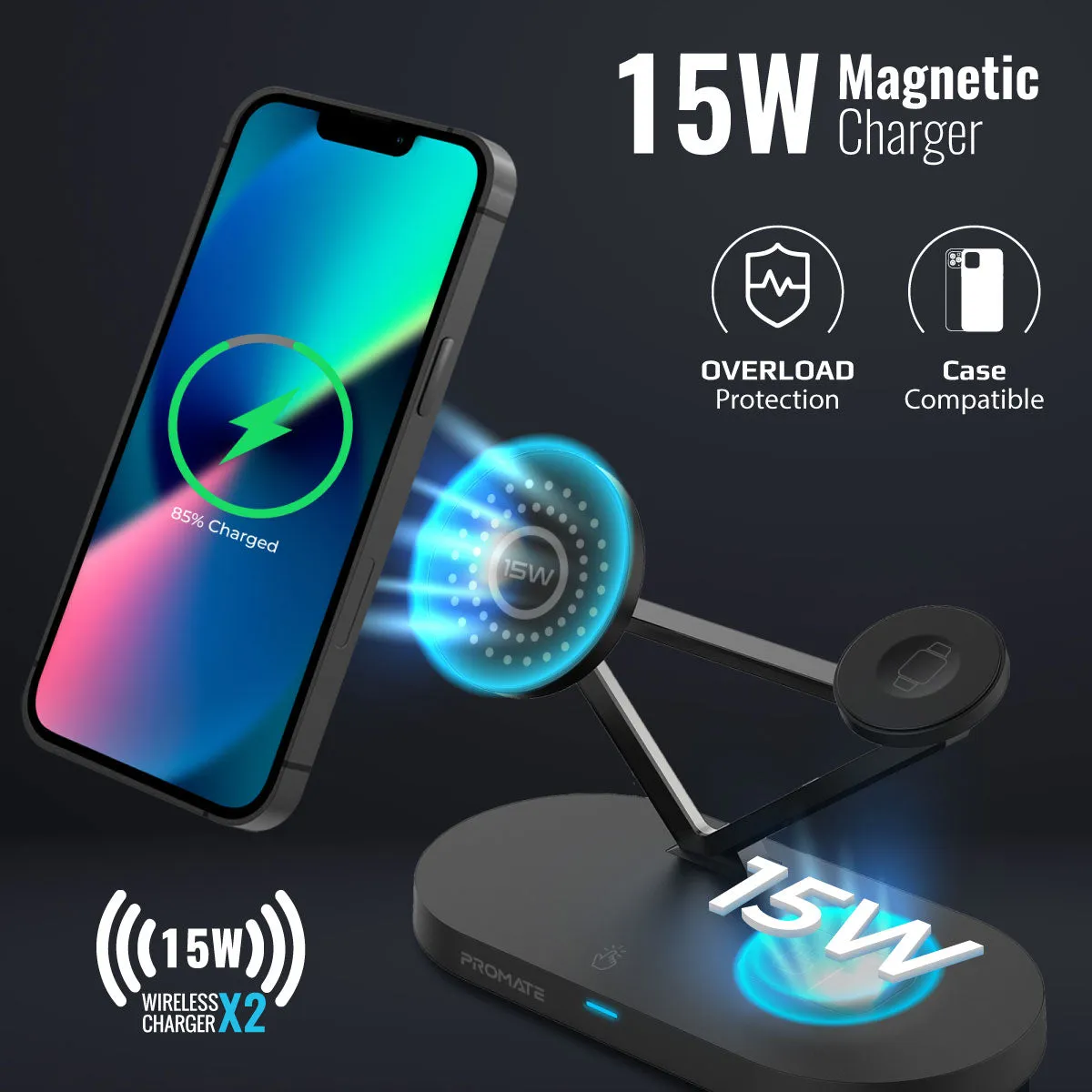 5-in-1 Multi-Device Wireless Charging Station