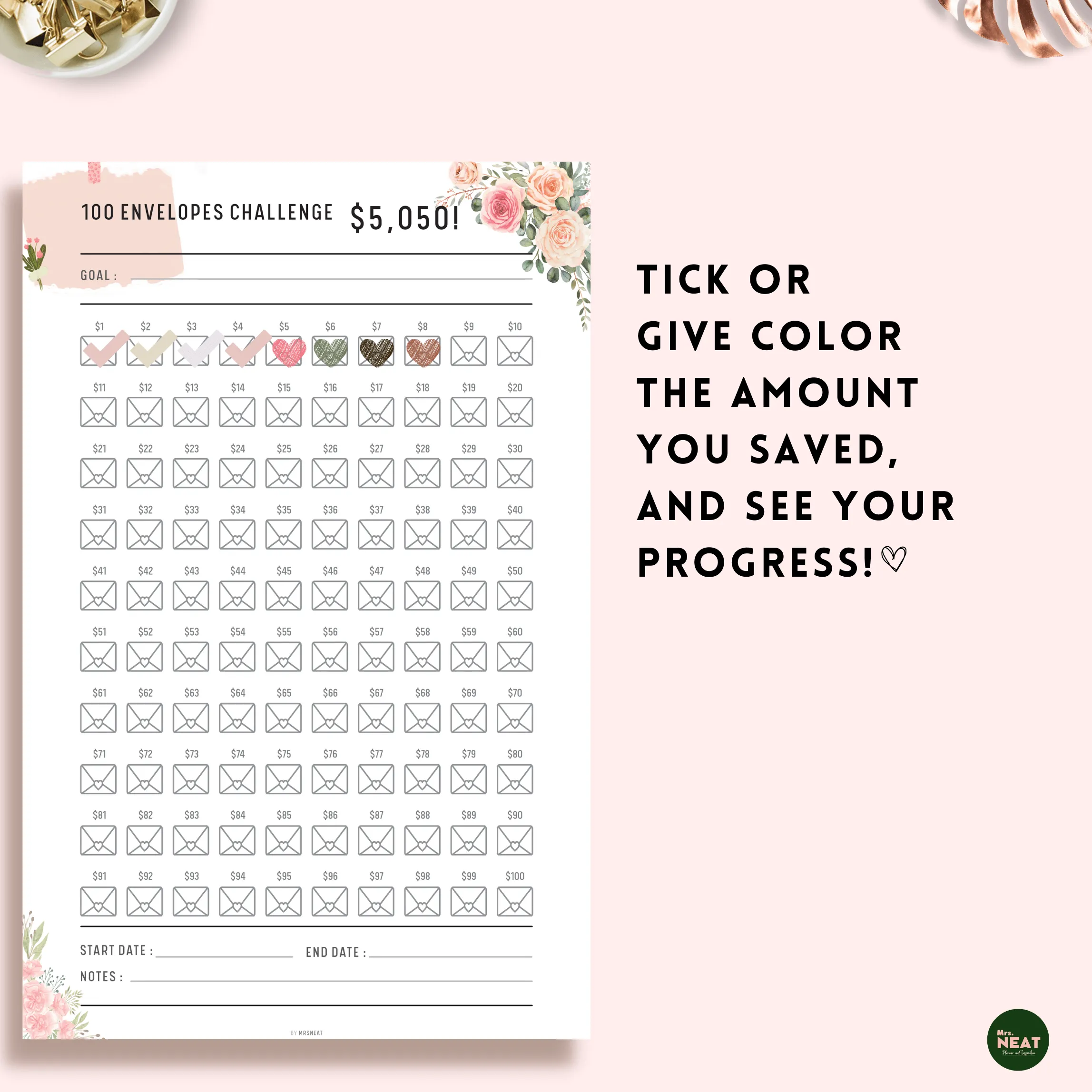 $5,050 in 100 Envelopes - M097/98