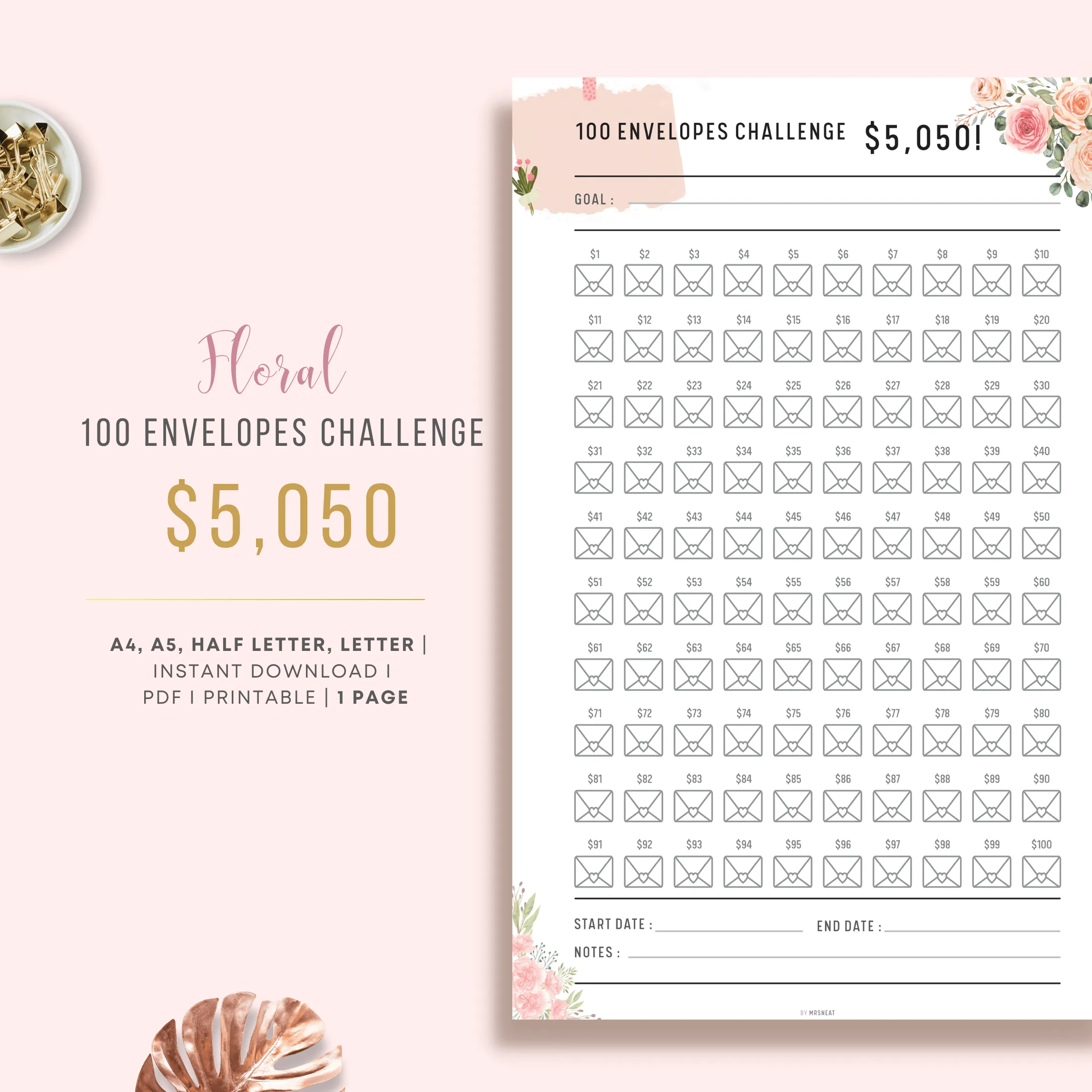 $5,050 in 100 Envelopes - M097/98
