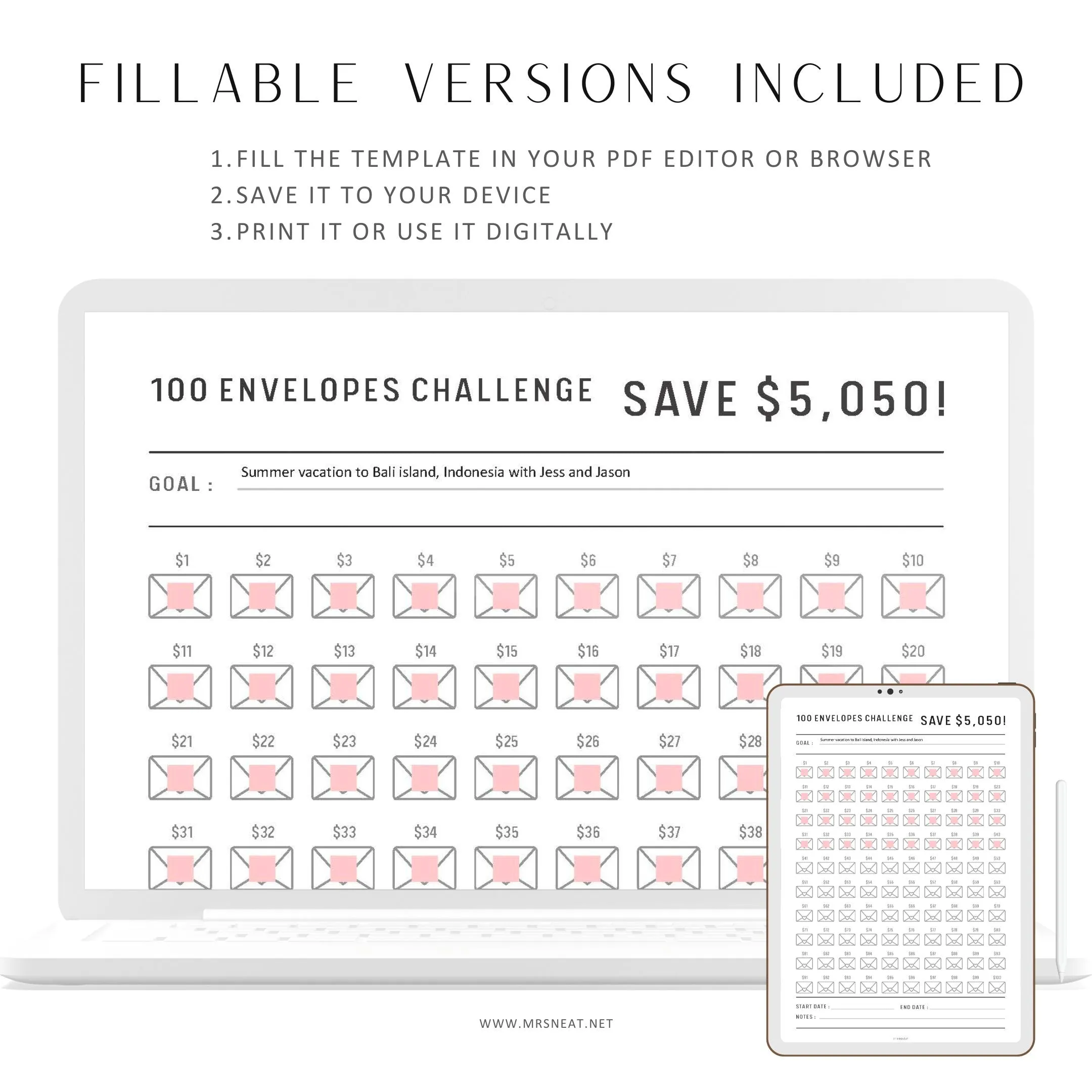 $5,050 in 100 Envelopes - M097/98
