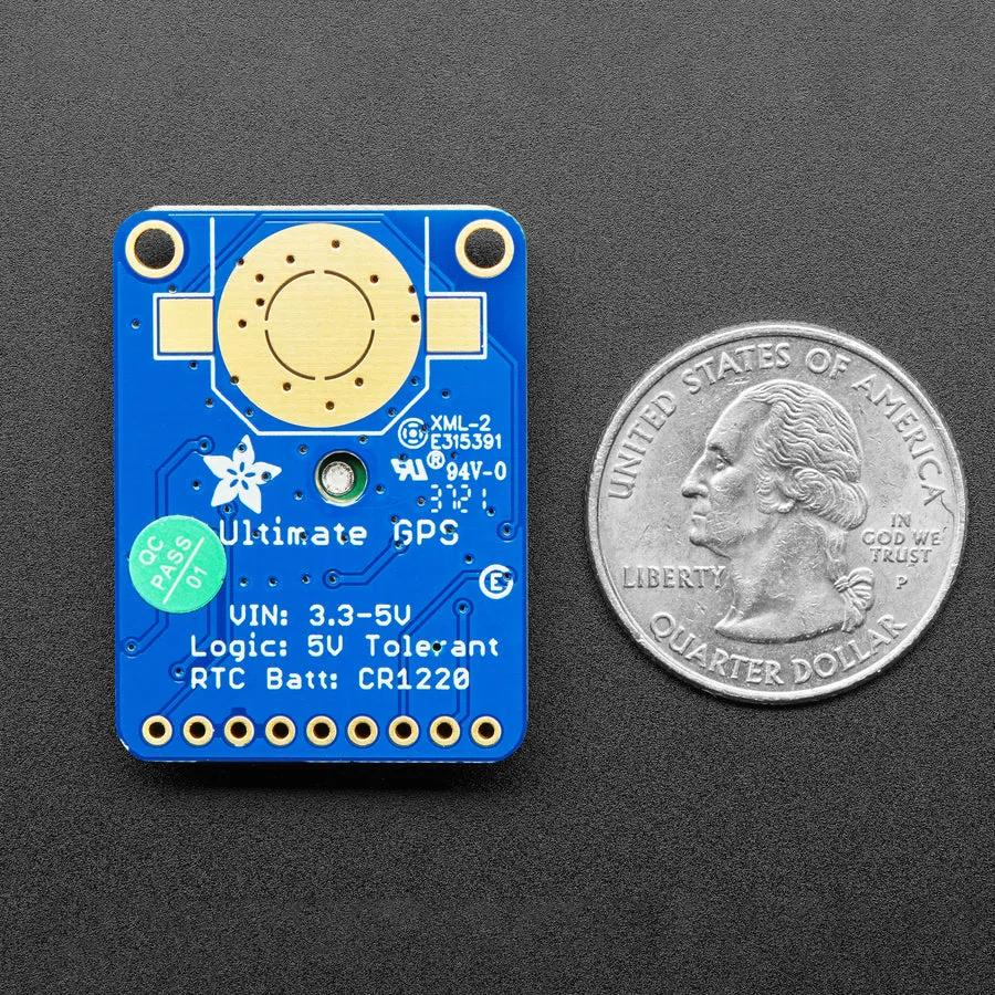 Adafruit Ultimate GPS Breakout with GLONASS   GPS - PA1616D - 99 channel w/10 Hz updates