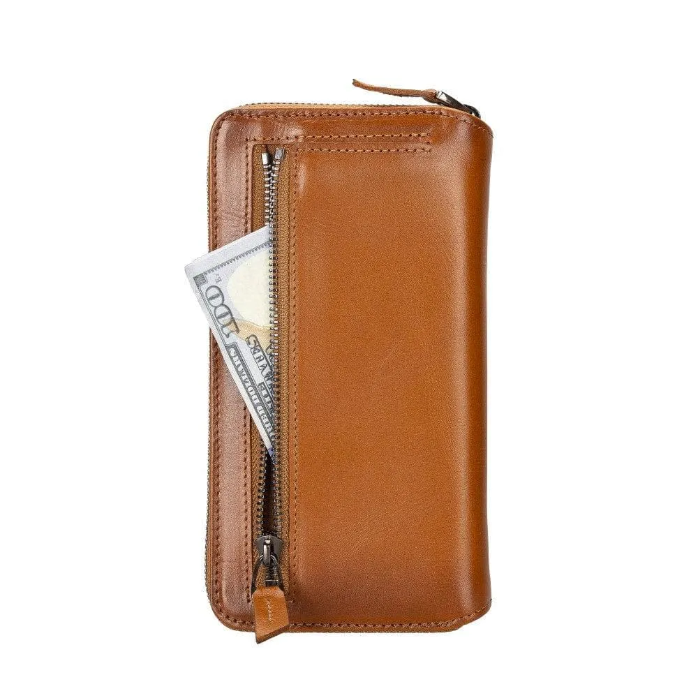 Apple iPhone 14 Series Detachable and Zipper Leather Wallet Case Apple iPhone 14 iPhone 14 Pro iPhone 14 Pro Max iPhone 14 Plus