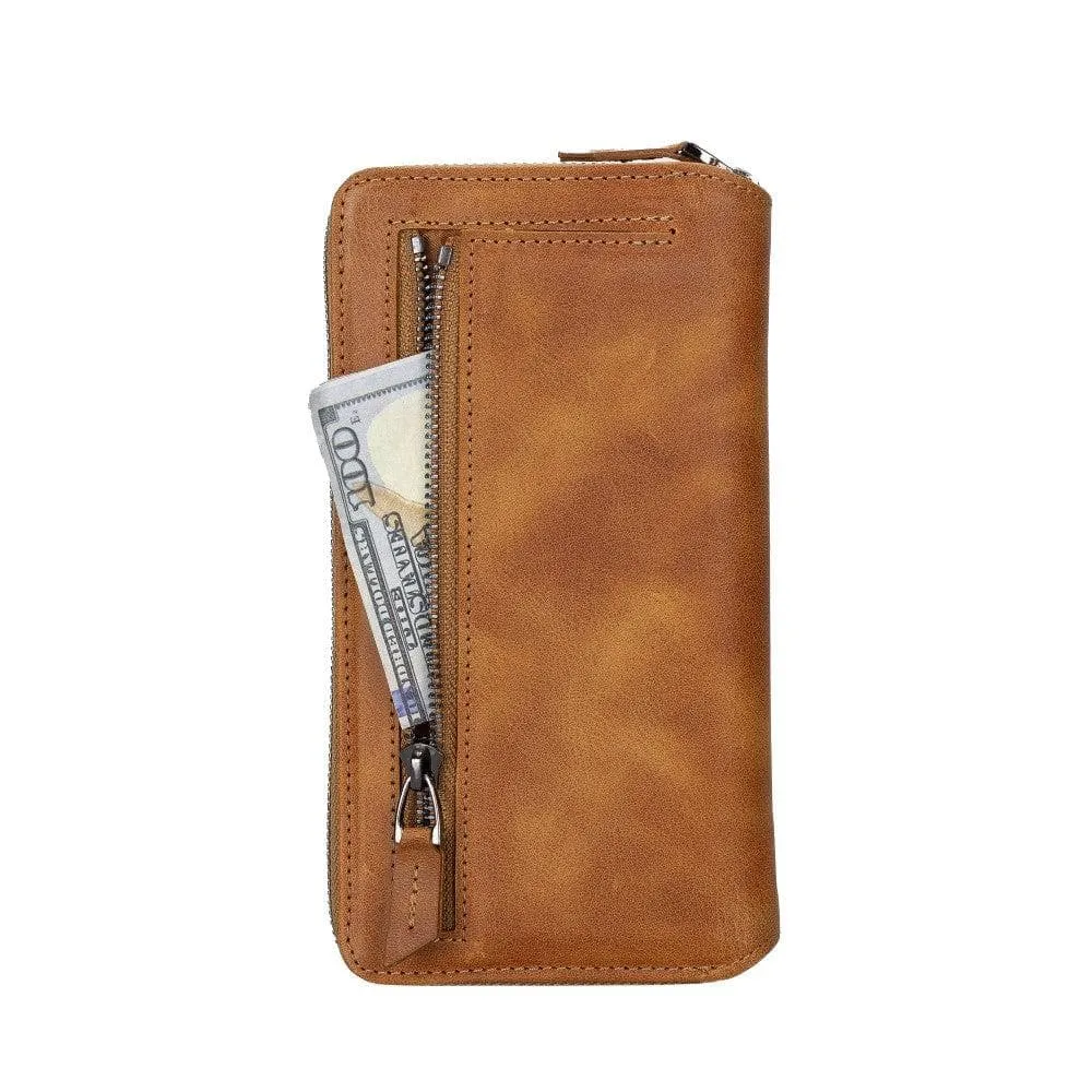 Apple iPhone 14 Series Detachable and Zipper Leather Wallet Case Apple iPhone 14 iPhone 14 Pro iPhone 14 Pro Max iPhone 14 Plus