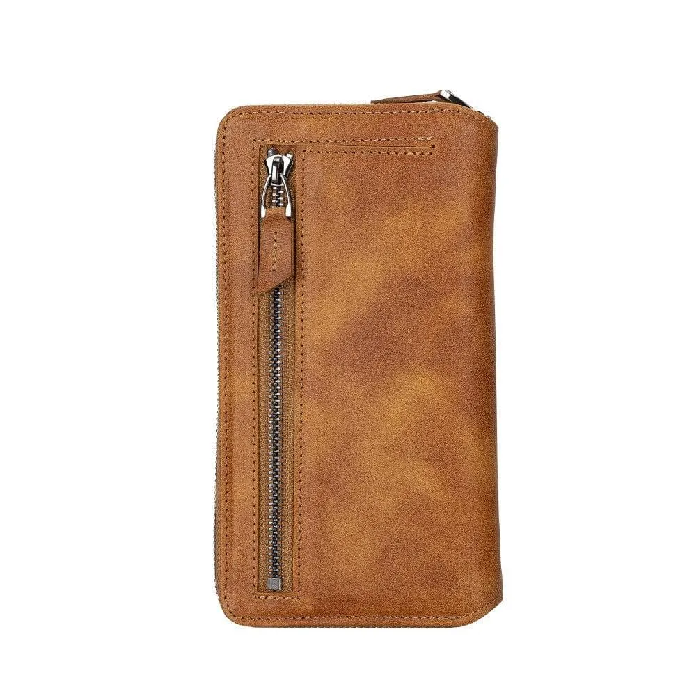 Apple iPhone 14 Series Detachable and Zipper Leather Wallet Case Apple iPhone 14 iPhone 14 Pro iPhone 14 Pro Max iPhone 14 Plus