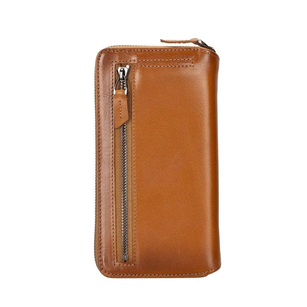Apple iPhone 14 Series Detachable and Zipper Leather Wallet Case Apple iPhone 14 iPhone 14 Pro iPhone 14 Pro Max iPhone 14 Plus