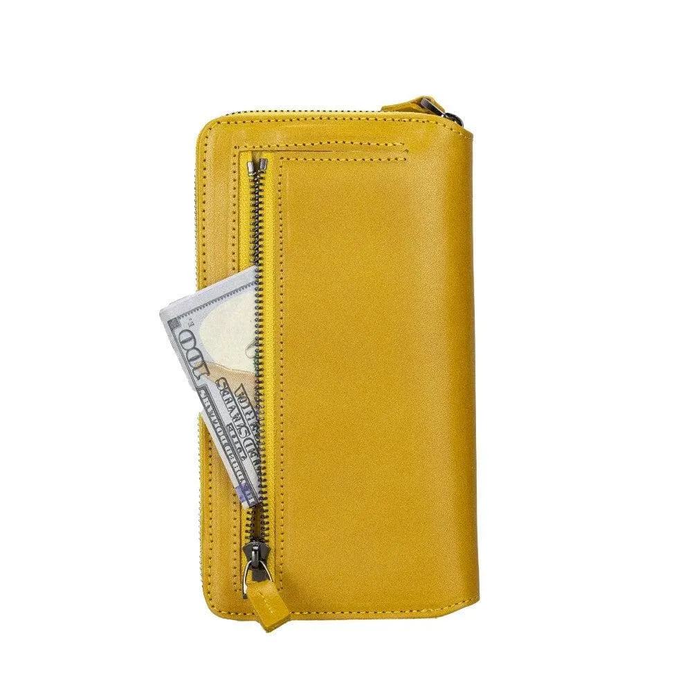 Apple iPhone 14 Series Detachable and Zipper Leather Wallet Case Apple iPhone 14 iPhone 14 Pro iPhone 14 Pro Max iPhone 14 Plus