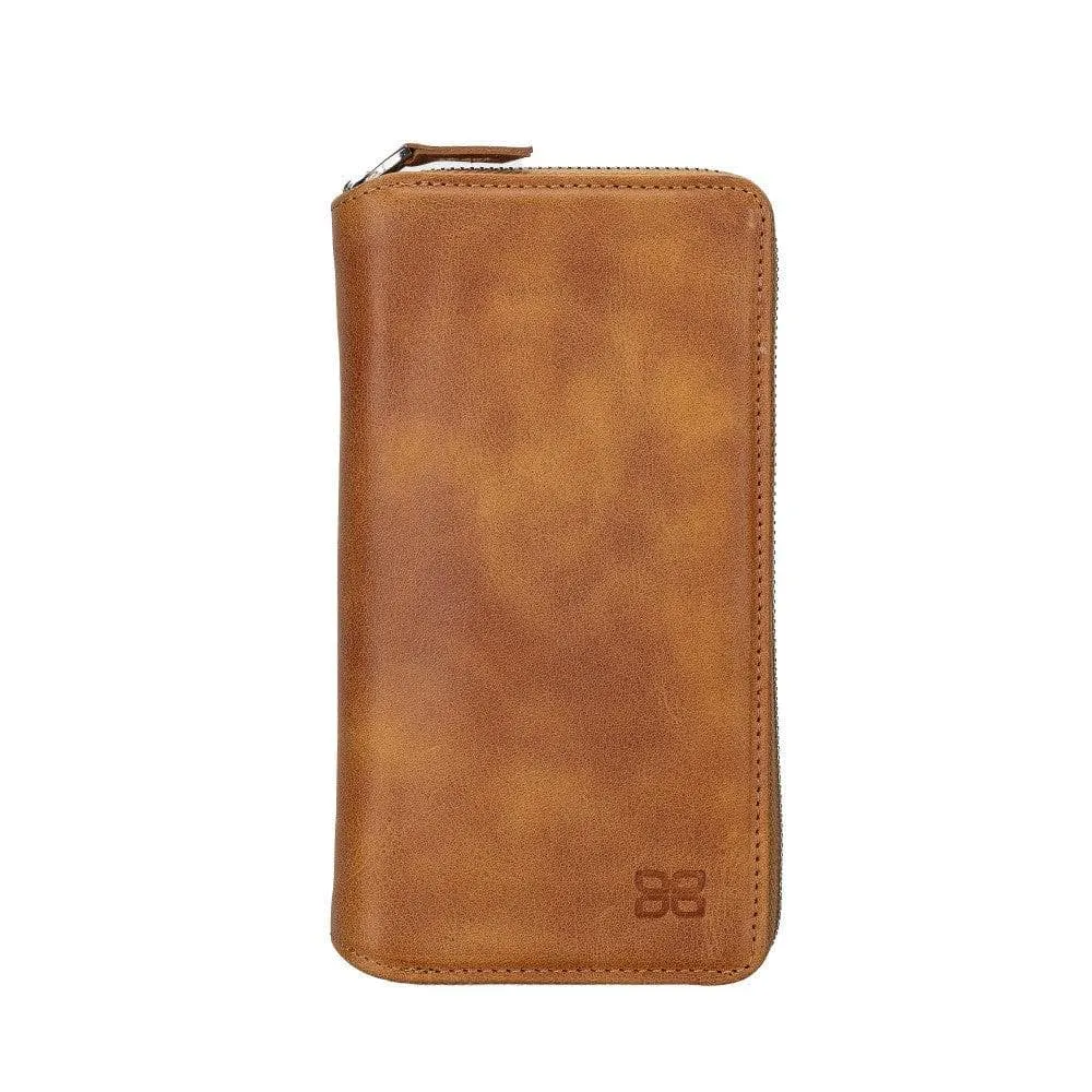 Apple iPhone 14 Series Detachable and Zipper Leather Wallet Case Apple iPhone 14 iPhone 14 Pro iPhone 14 Pro Max iPhone 14 Plus