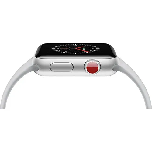 Apple Watch Gen 3 Series 3 Cell 42mm Silver Aluminum - Fog Sport Band MQK12LL/A
