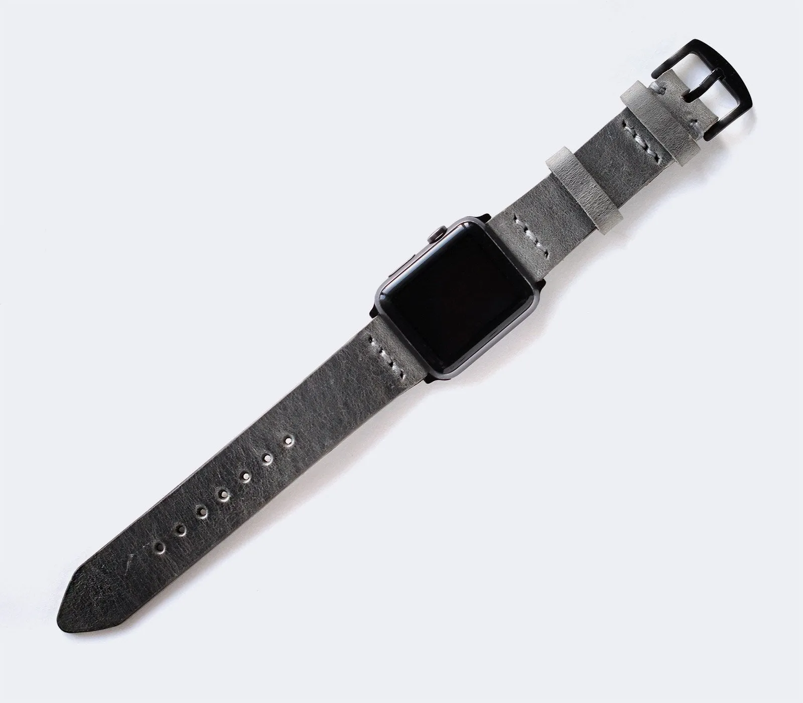 Apple Watch Leather Band - Antique Gray