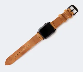 Apple Watch Leather Band - Mustard