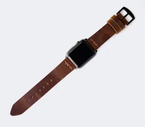 Apple Watch Leather Strap - Antique Brown