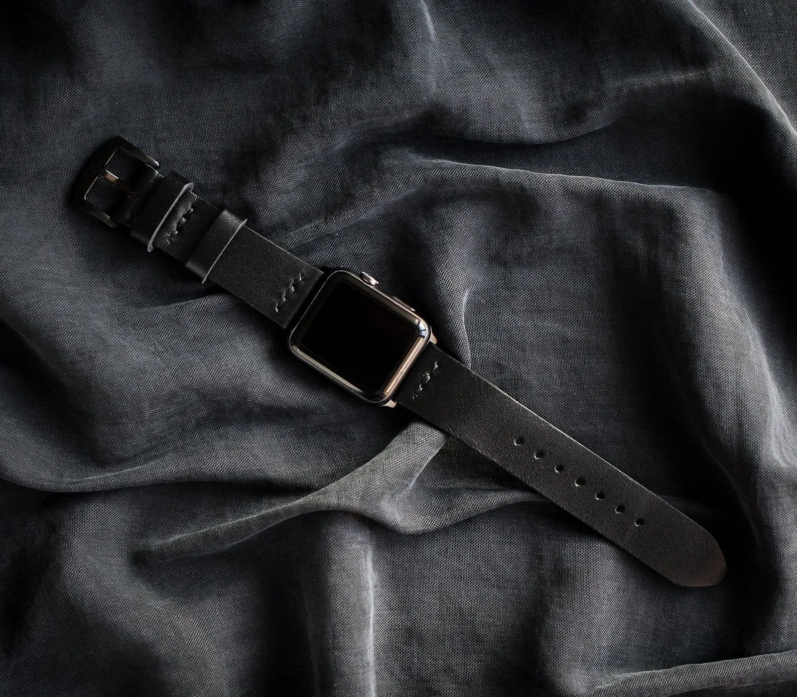 Apple Watch Leather Strap - Black
