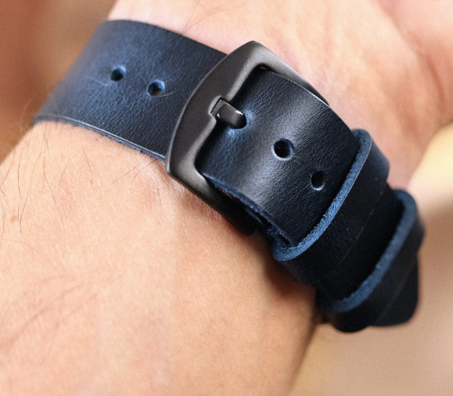 Apple Watch Leather Strap - Indigo Blue