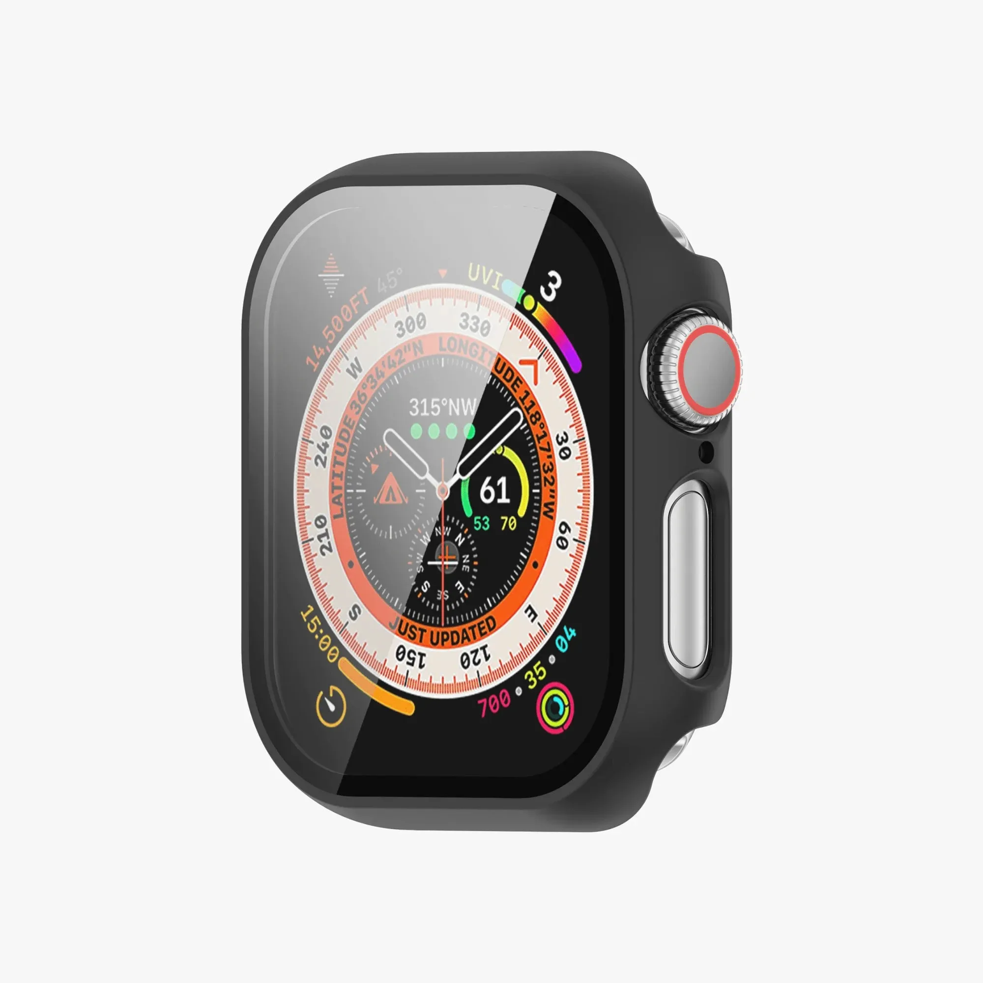 Apple Watch Protective Hard Case with Screen Guard - Black