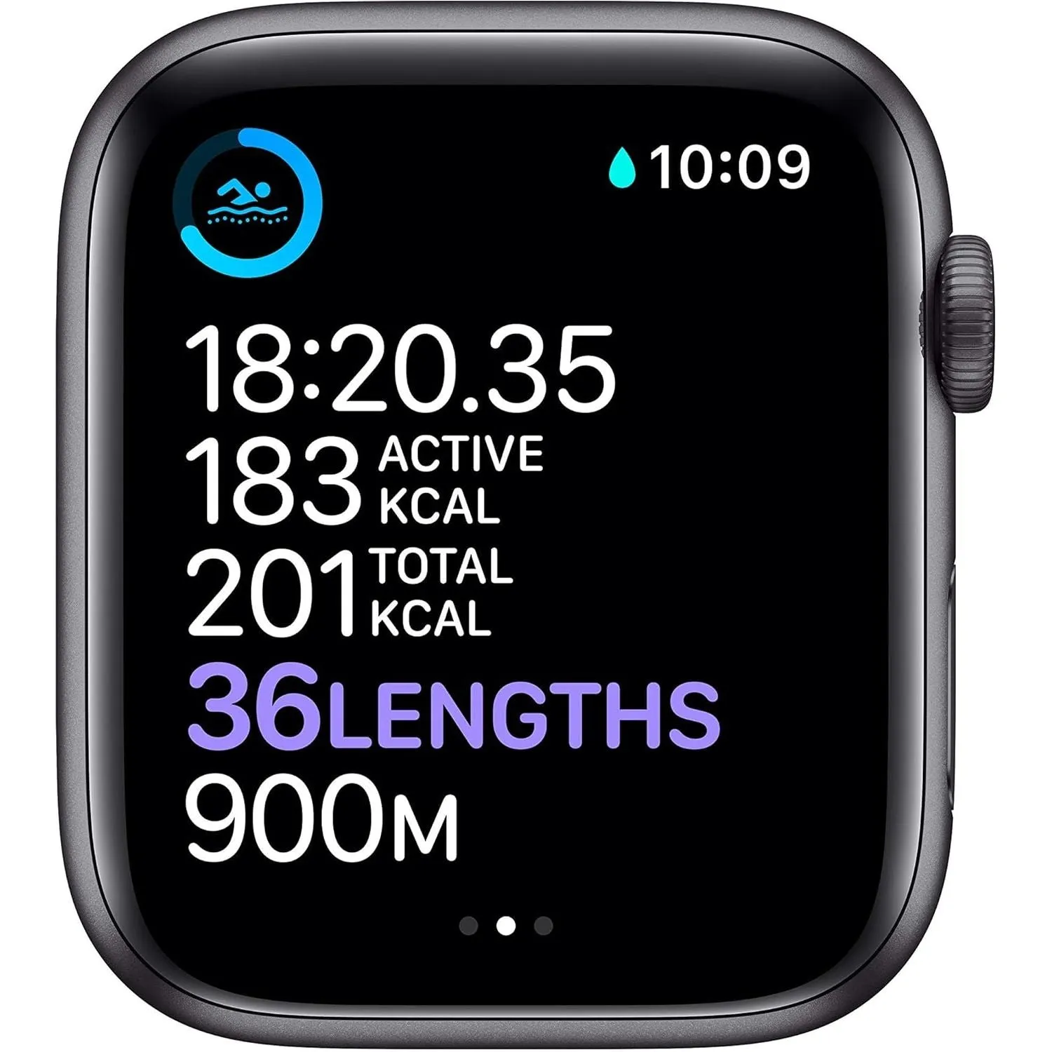Apple Watch Series 6 (GPS, 44mm) - Space Gray Aluminum Case with Black Sport Band