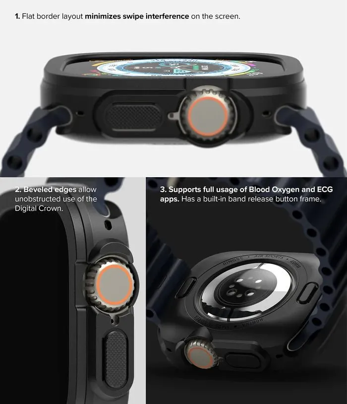 Apple Watch Ultra 2 / 1 Case Air Sports Black By Ringke