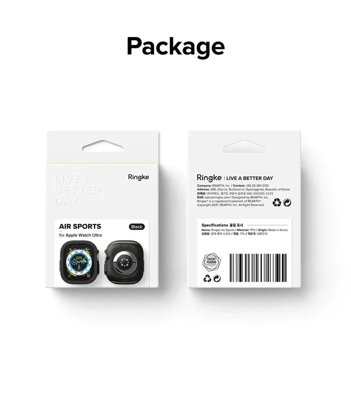Apple Watch Ultra 2 / 1 Case Air Sports Black By Ringke