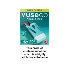 Aqua Mint Ice Vuse Go Reload 1000 Kit