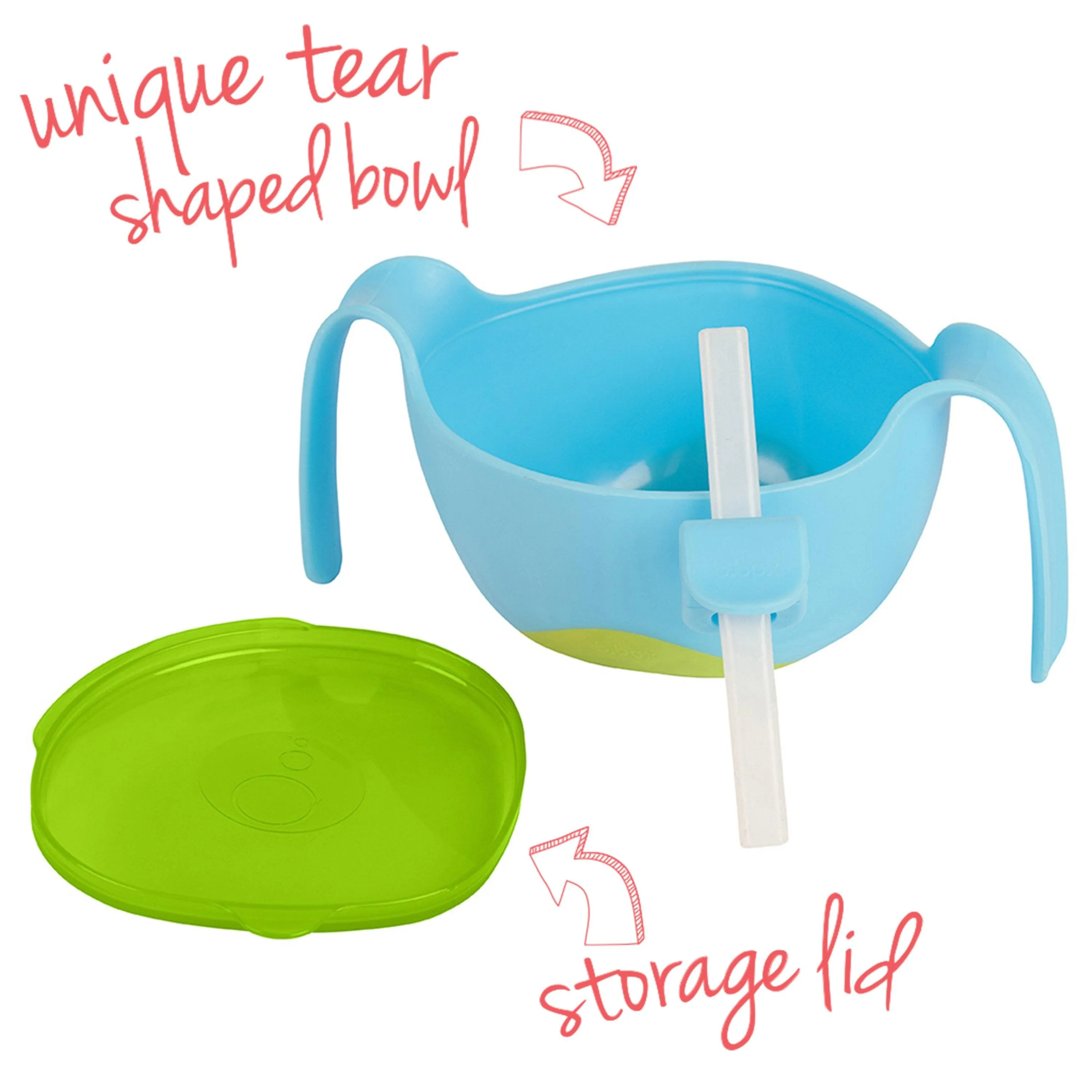 B.box Bowl Plus Straw XL 480ml -  Blue