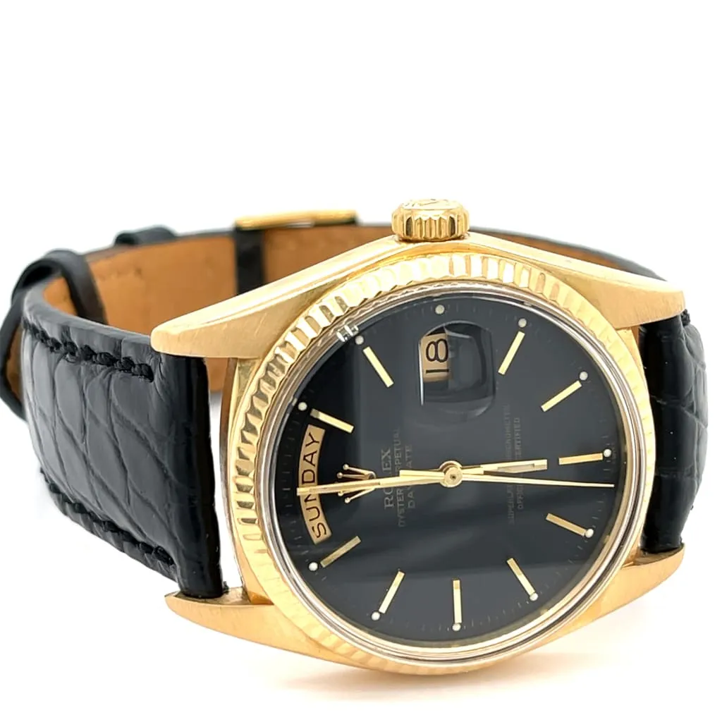 Black Dial Presidents Rolex Watch at Regard Jewelry in Austin, Texas