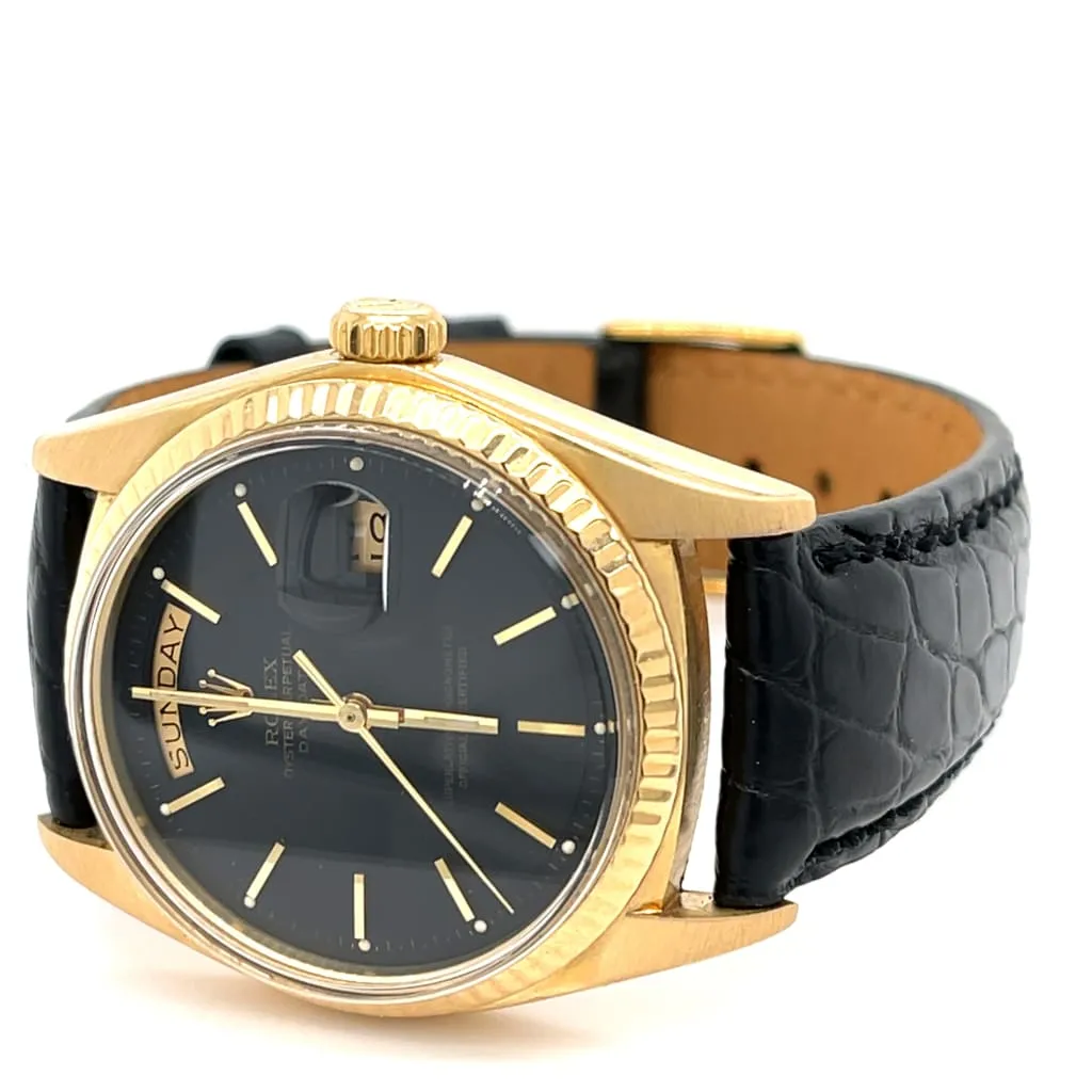 Black Dial Presidents Rolex Watch at Regard Jewelry in Austin, Texas