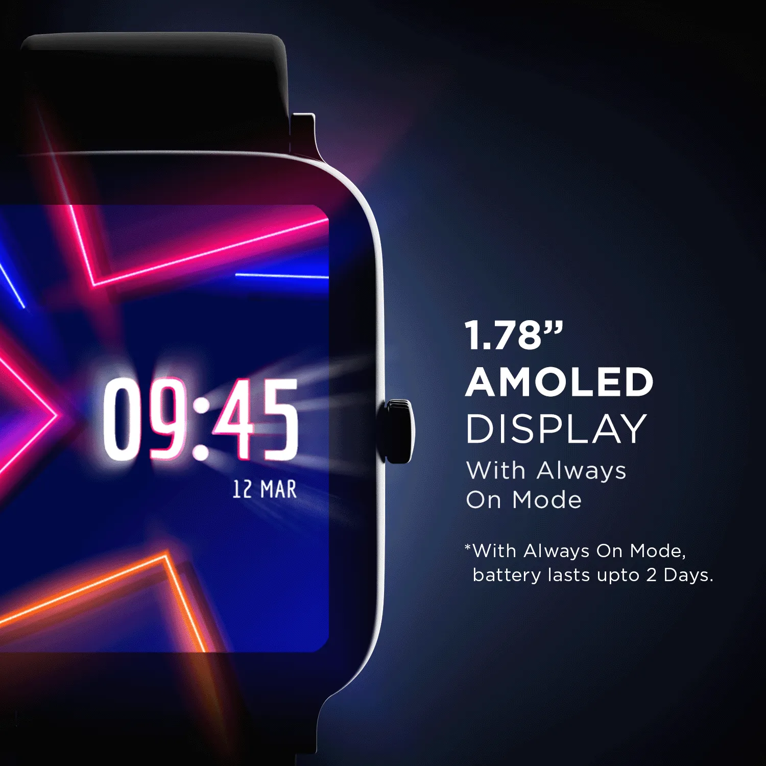 boAt Storm Pro Call | Bluetooth Calling Smartwatch with 1.78" (4.52cm) AMOLED 60Hz screen, IP68 dust & water resistance