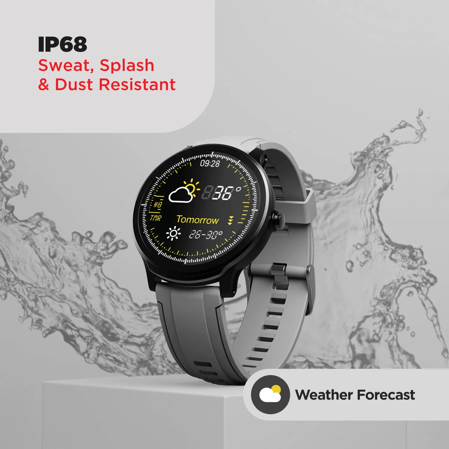 boAt Watch‌ Delta | Premium Smart Watch with 1.3" Full-Touch LCD Round Display, 3D hologram User Interface, 300  Watch Faces