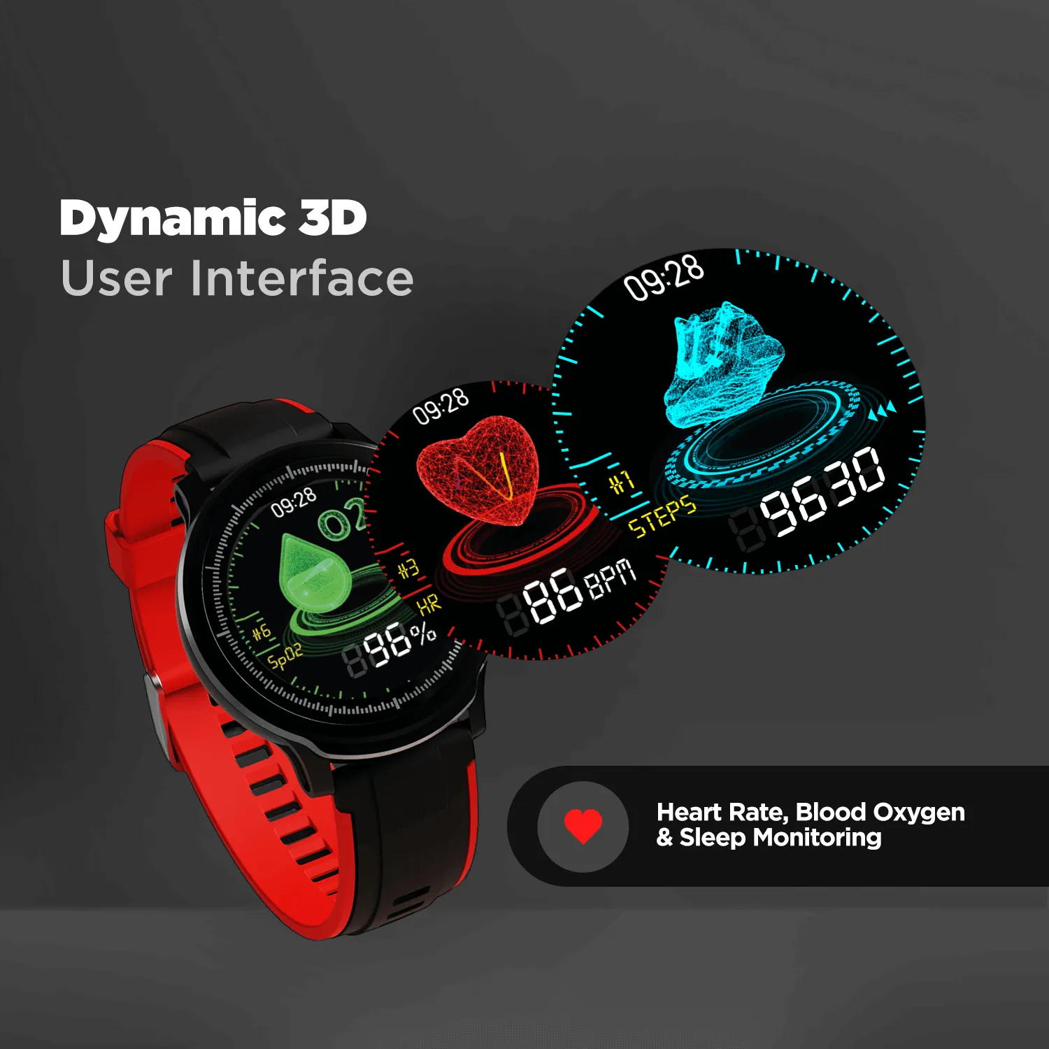 boAt Watch‌ Delta | Premium Smart Watch with 1.3" Full-Touch LCD Round Display, 3D hologram User Interface, 300  Watch Faces