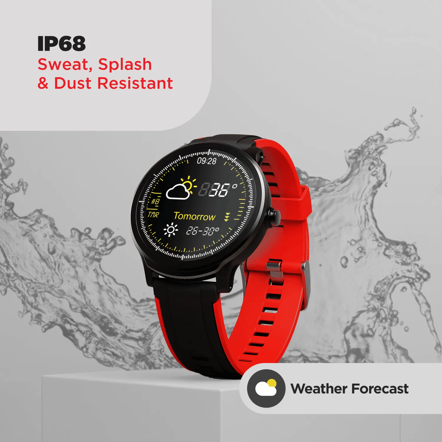 boAt Watch‌ Delta | Premium Smart Watch with 1.3" Full-Touch LCD Round Display, 3D hologram User Interface, 300  Watch Faces