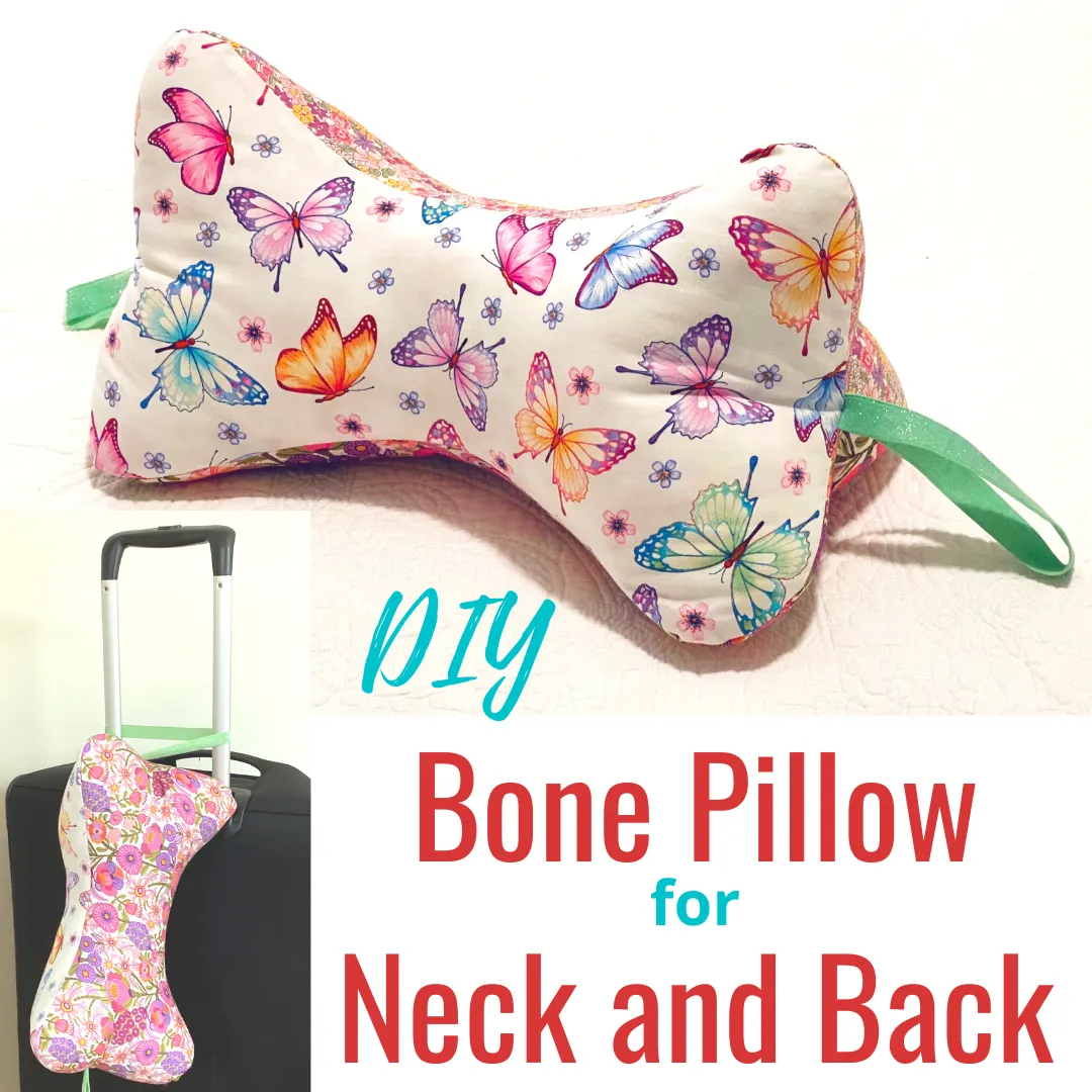 Bone-Shaped Neck Pillow Sewing Pattern : Digital Download- No Written Instrucions