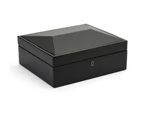 British Racing Black 8-Piece Watch Storage Box