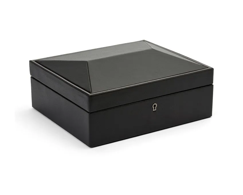 British Racing Black 8-Piece Watch Storage Box