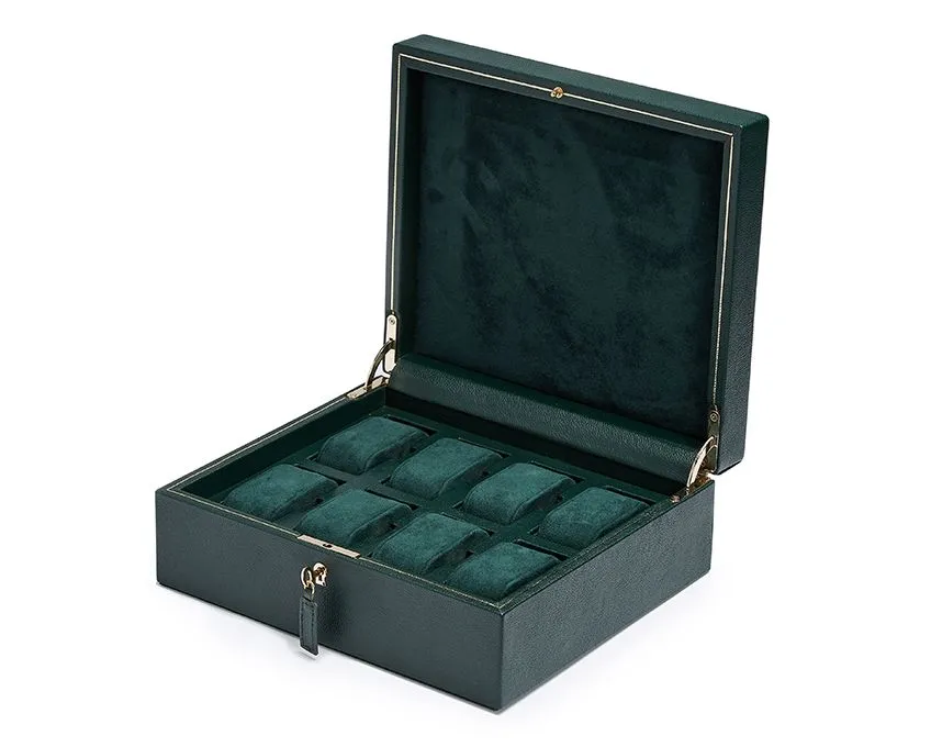 British Racing Green 8-Piece Watch Box