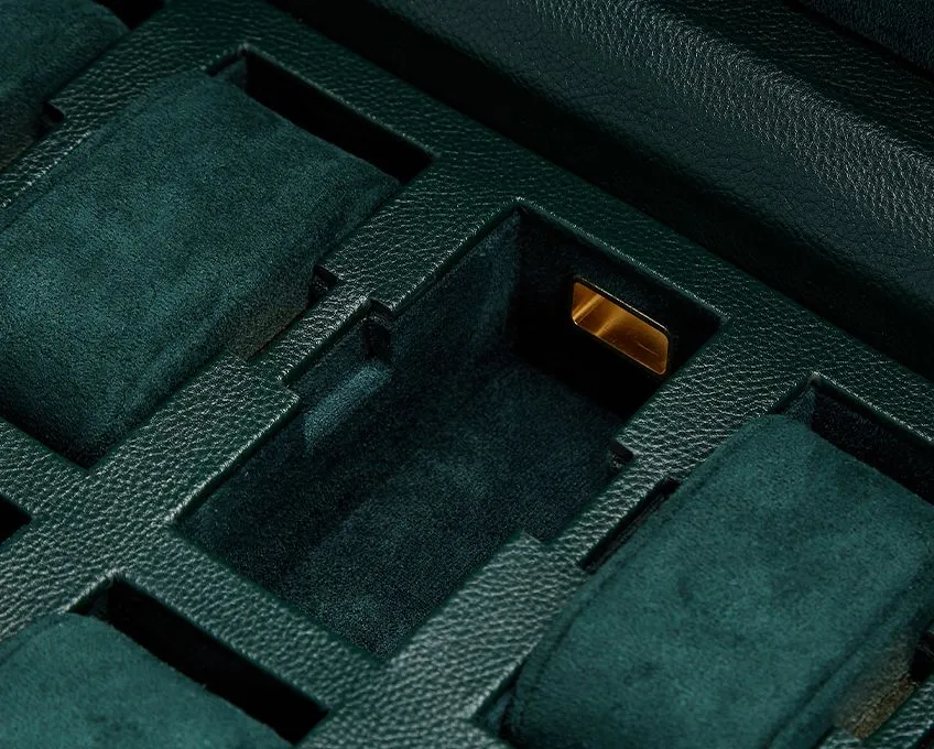 British Racing Green 8-Piece Watch Box