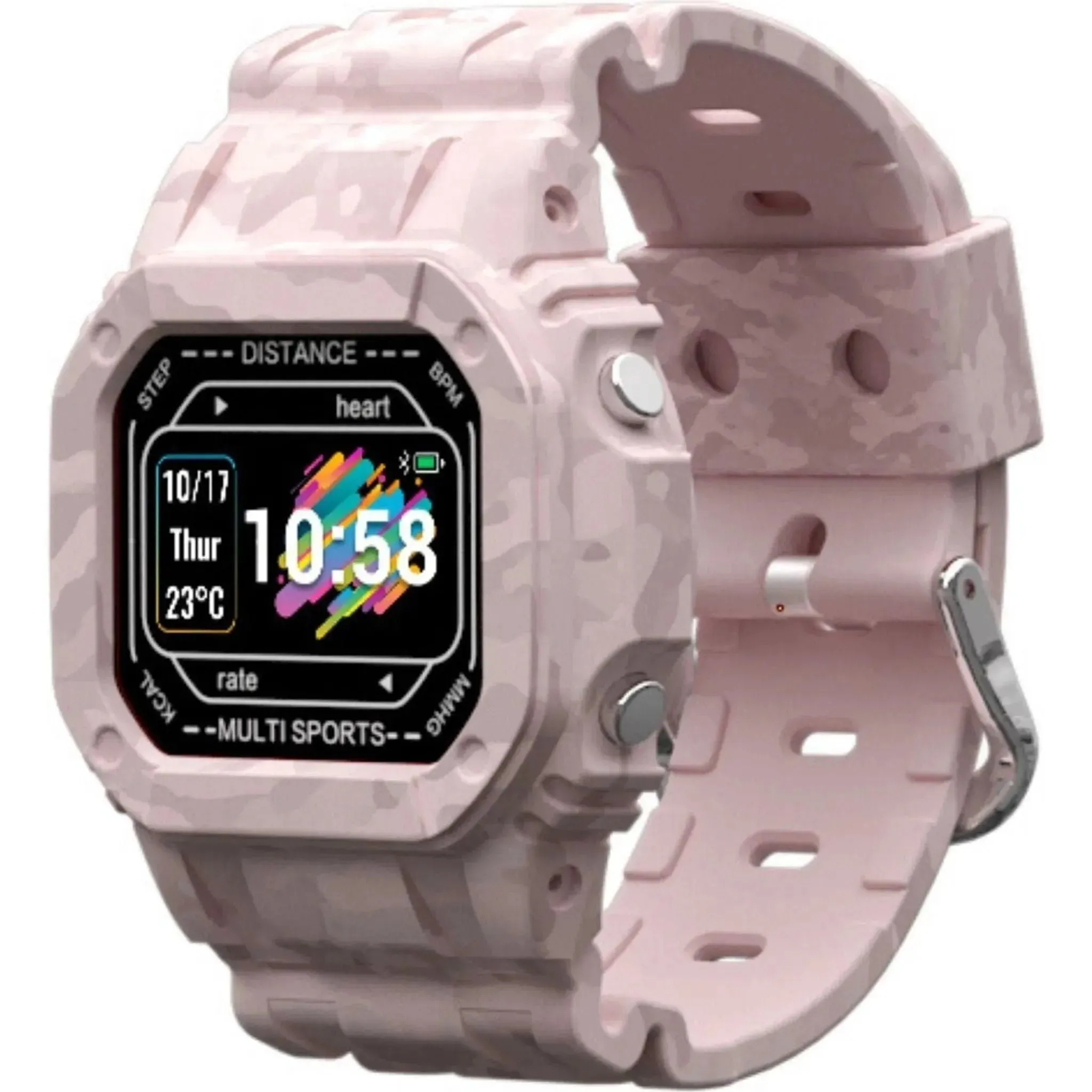 Cactus Watches | Nexus | Kids and Teens Smartwatch | Pink Camouflage
