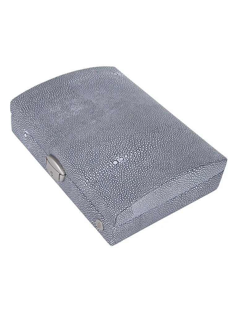 Caramia Reece Stingray Dome Jewellery Box | Grey