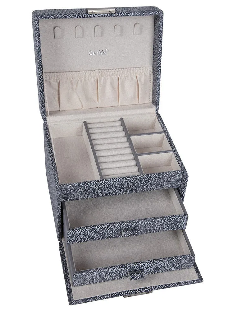 Caramia Reece Stingray Small Jewellery Box | Grey