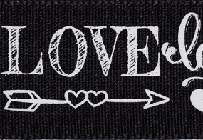Chalkboard Love and Laugh Ribbon cut to 80CM (24 pieces)