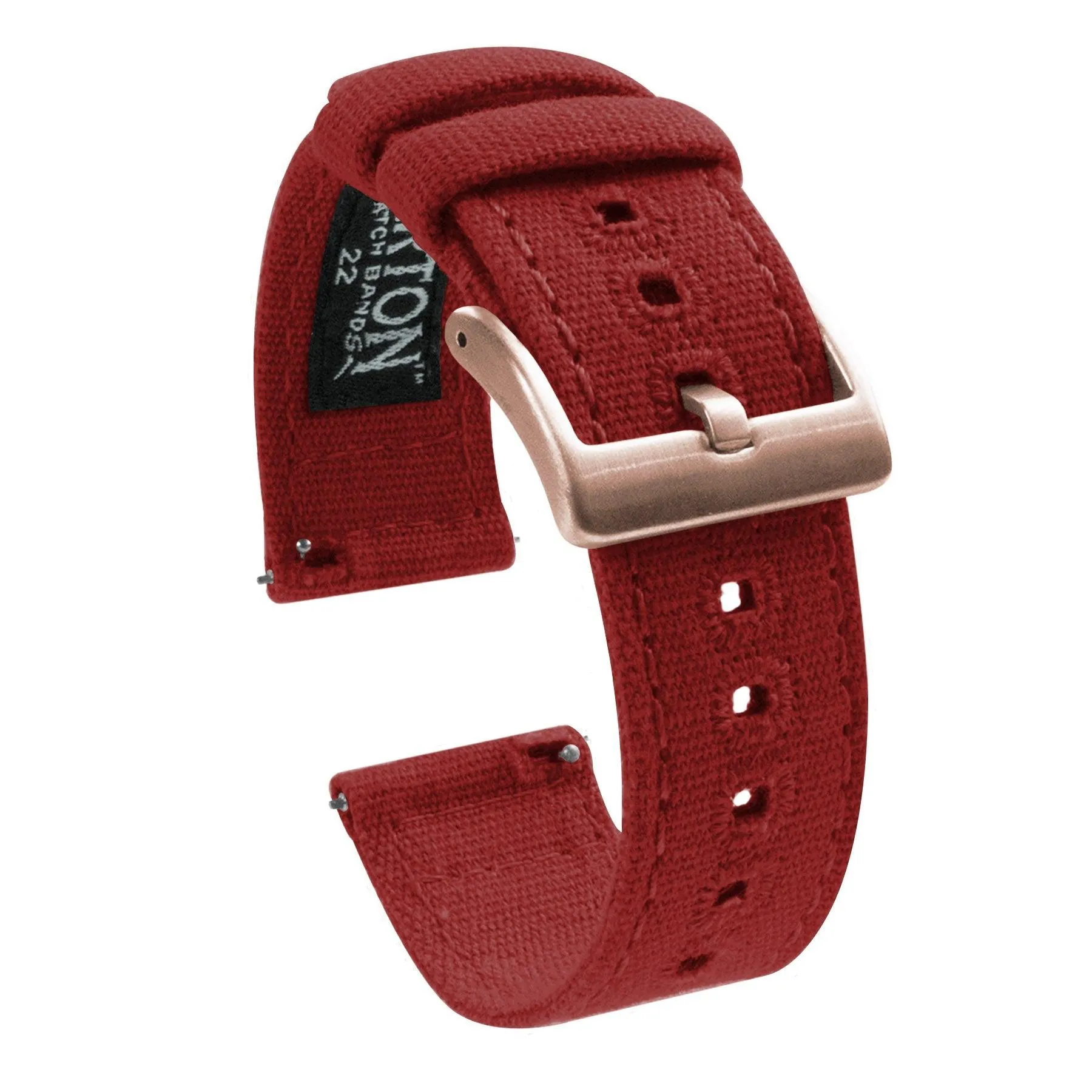 Crimson Red | Crafted Canvas by Barton Watch Bands