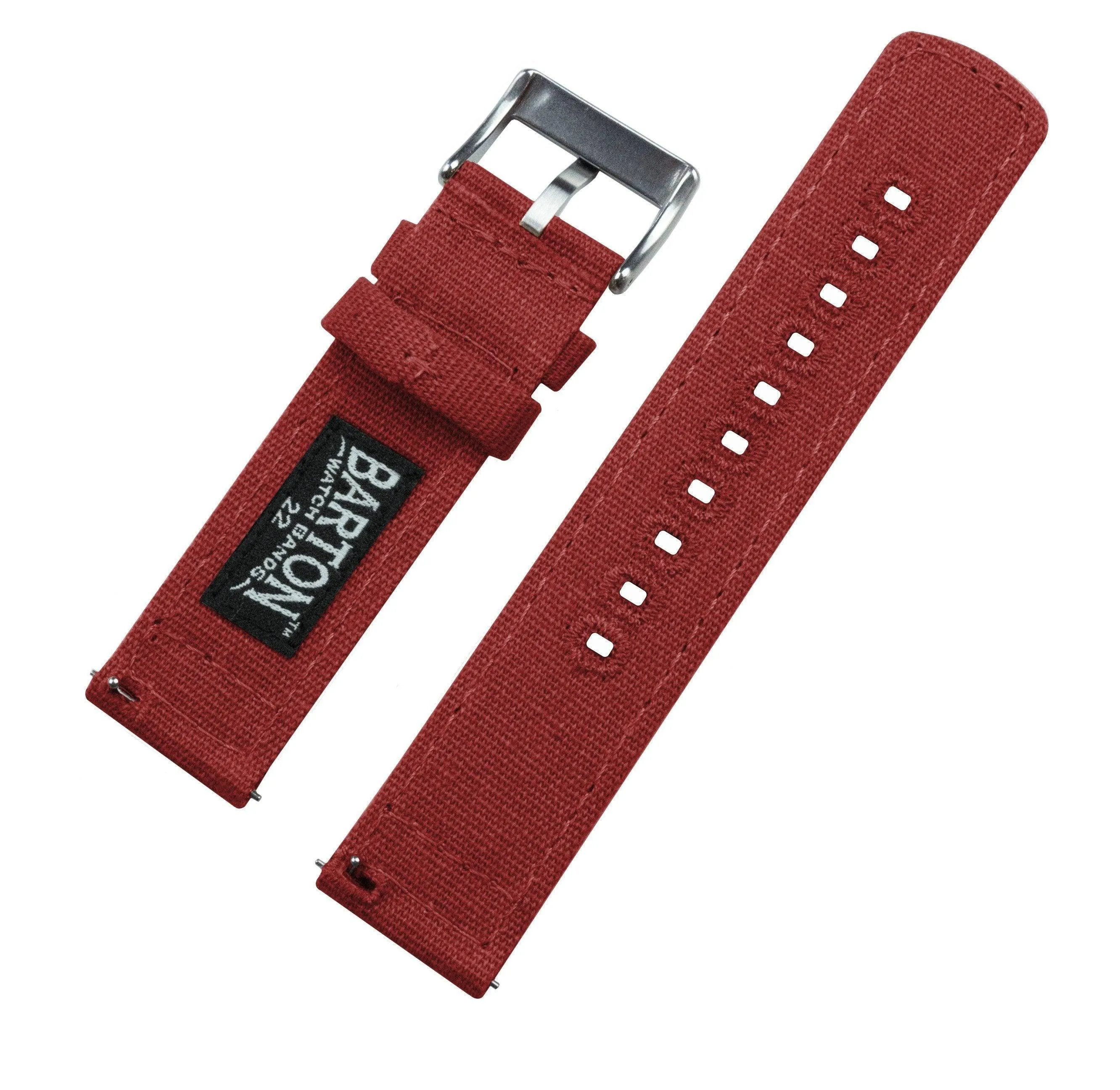 Crimson Red | Crafted Canvas by Barton Watch Bands