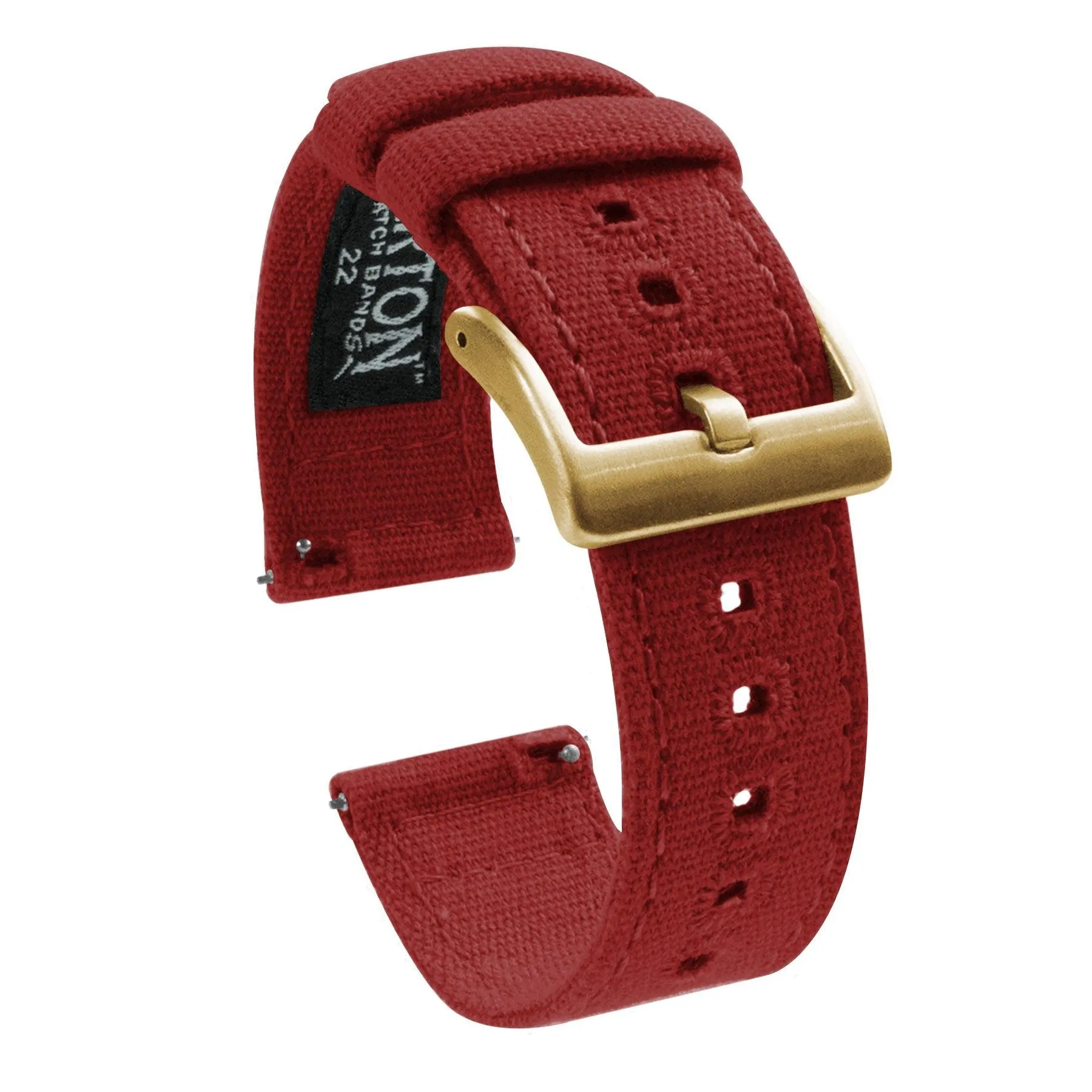 Crimson Red | Crafted Canvas by Barton Watch Bands