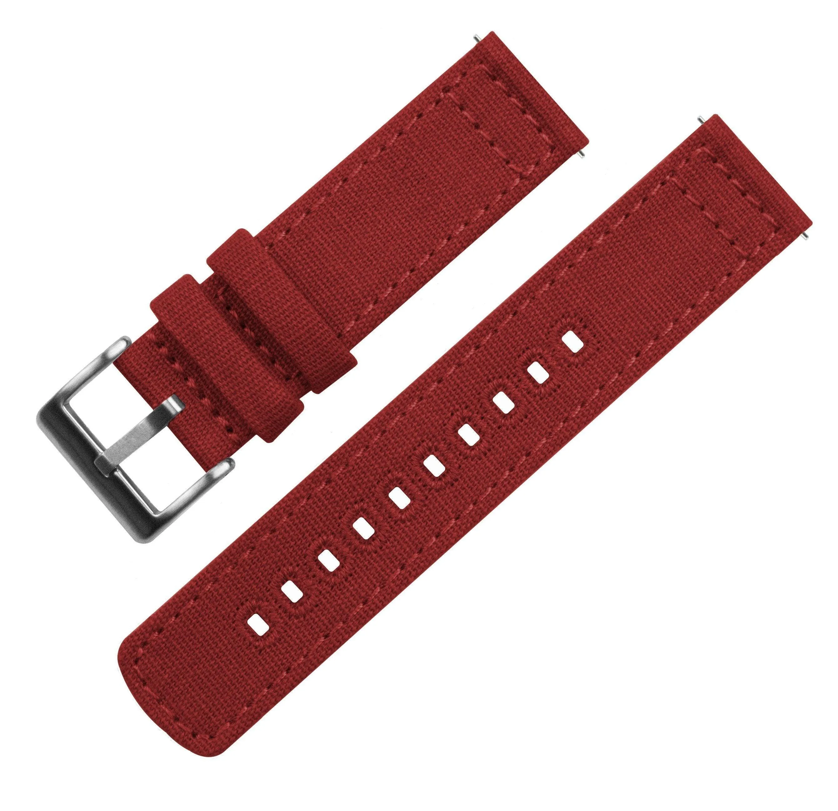 Crimson Red | Crafted Canvas by Barton Watch Bands